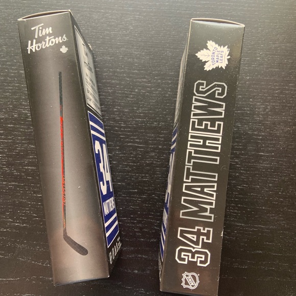 2 New Collectable Tim Hortons “Austin Matthews” hockey stick. MVP winner.Sealed. - Picture 3 of 4